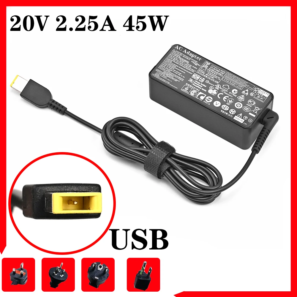 

Laptop Ac Adapter Charger 20V 2.25A 45W for Lenovo Thinkpad ADLX45NLC3 ADLX45NDC3A ADLX45NCC3A 0C19880 59370508 ADLX45NLC3A