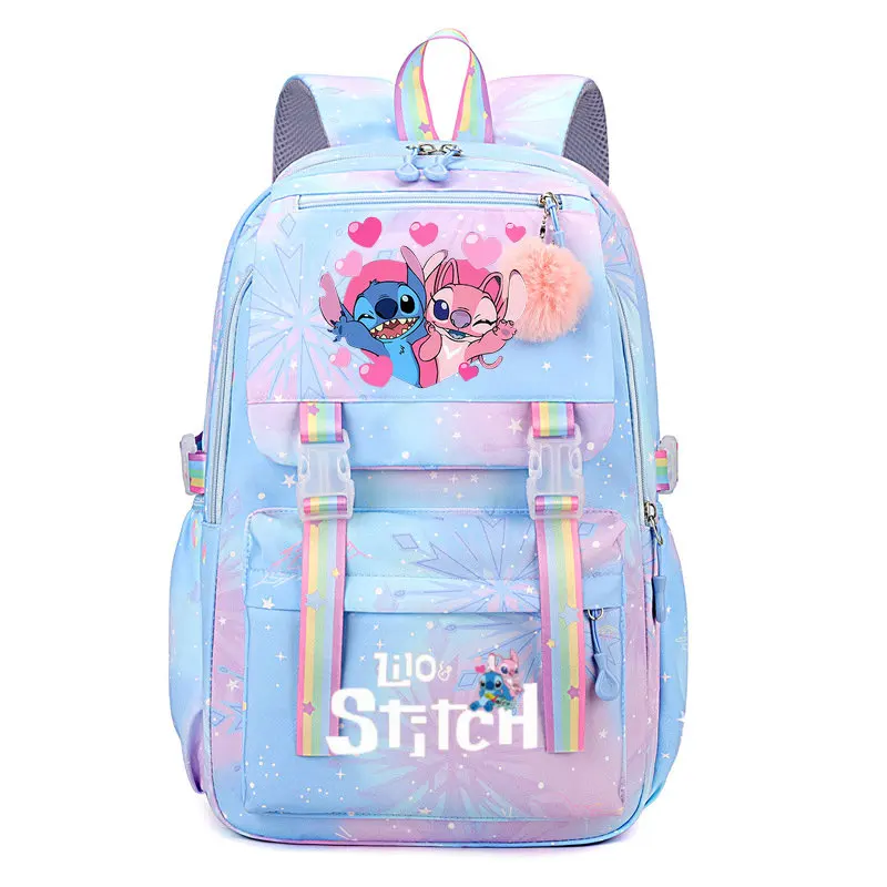 Mochila impermeable de gran capacidad de Lilo y Stitch para la escuela, bolsa de cosplay de Anime Kawaii, bolsa de viaje, regalo para estudiantes y