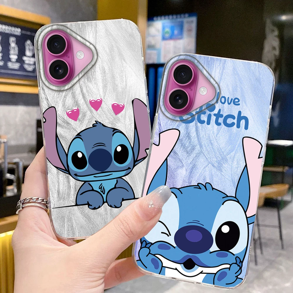 Coque de téléphone pour filles et femmes, dégradé bleu, point cœur, pour iphone 16 15 14 7 8 Plus 13 12 Pro Max 11 16e X XS XR SE 2022 2020