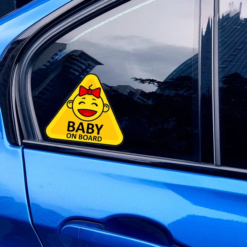 

Funny Baby on Board Car Sticker Vinyl Decal Waterproof Cartoon Sign for Window Bumper Laptop Motorcycle