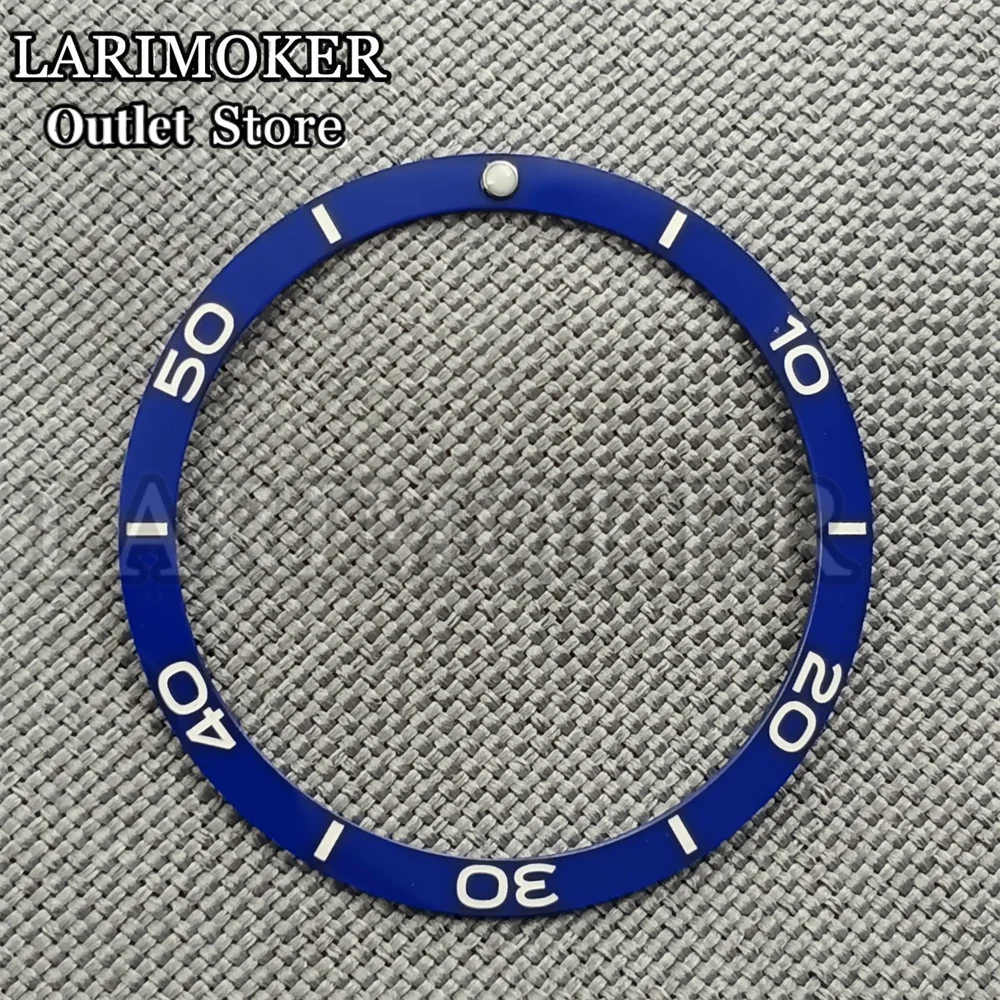 LARIMOKER slab Ceramics Diameter 39.3mm*33.7mm  Watch Bezel Blue Green Black Insert  Watches Accessories Parts