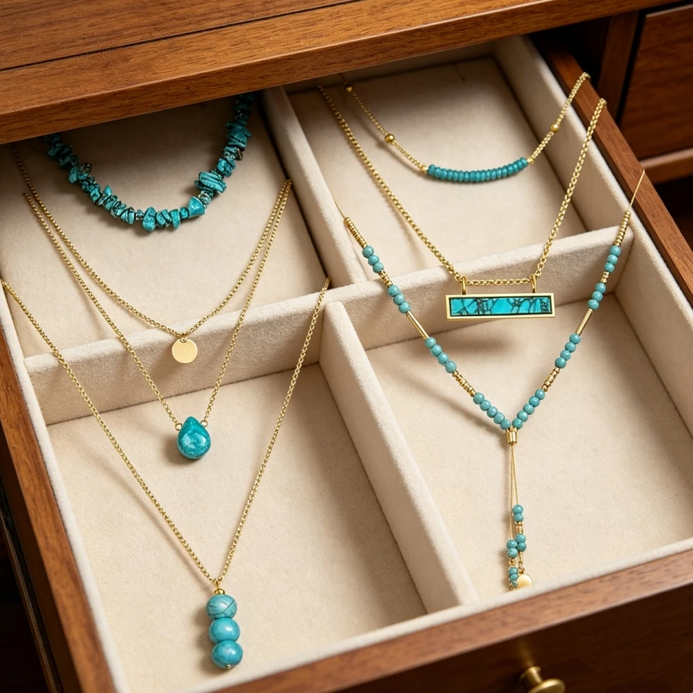 

Набор из 6 винтажных ожерелий в стиле бохо: чокер, длинная цепочка, кулон с кисточками, для повседневной носки, подарок для женщин, украшения