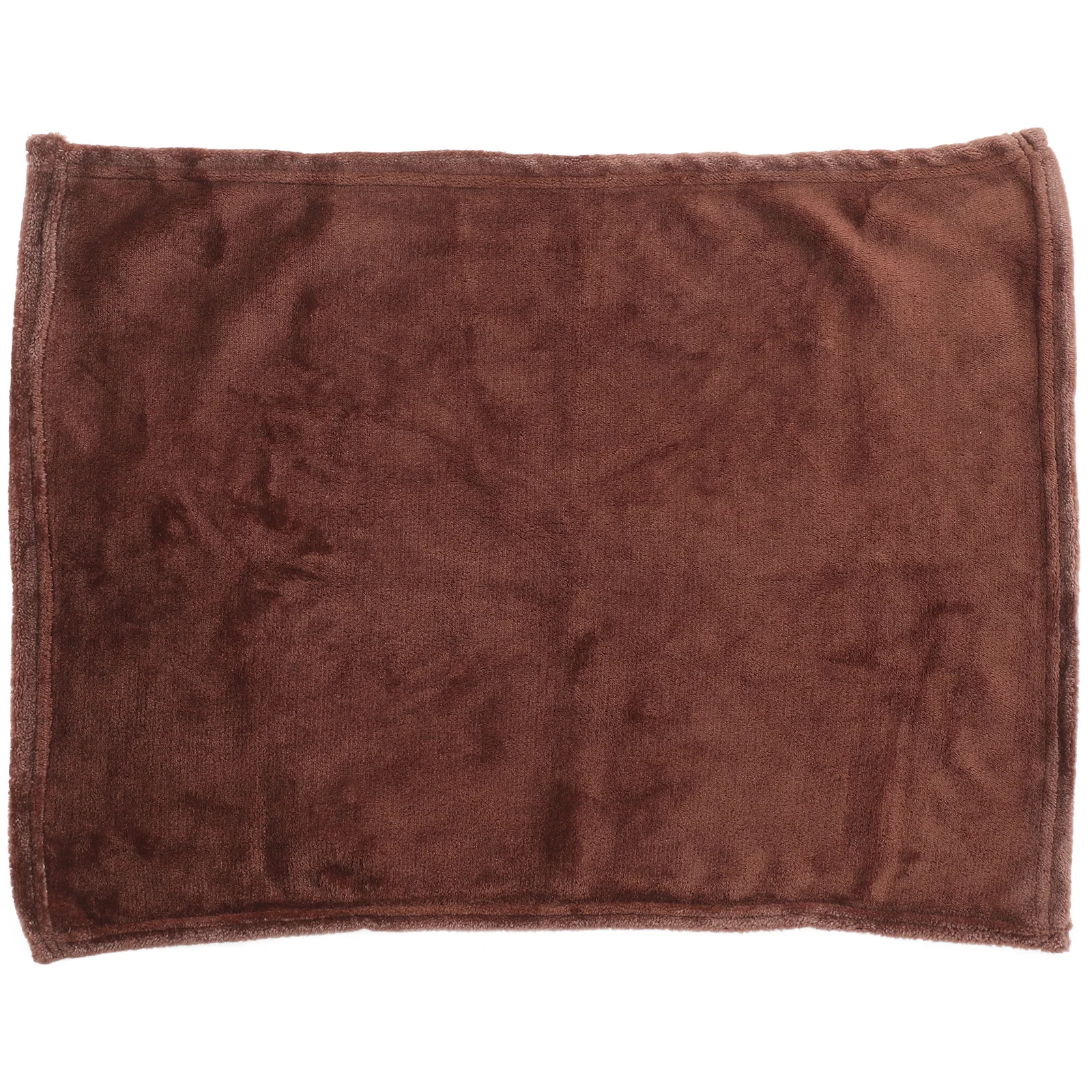 

Flannel Pet Blanket Coffee Solid Lightweight Cozy Towel Super Warm Bedding for Pets Flannel Pet Blanket