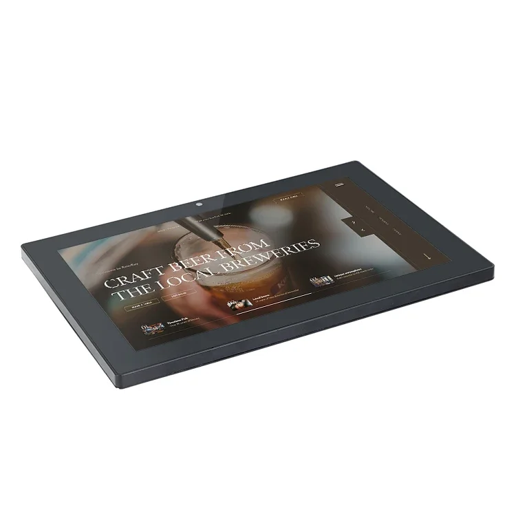 Sunworld montado na parede android power over Ethernet android POE tablet display LCD tablet de 10 polegadas com módulo 4G e opção NFC