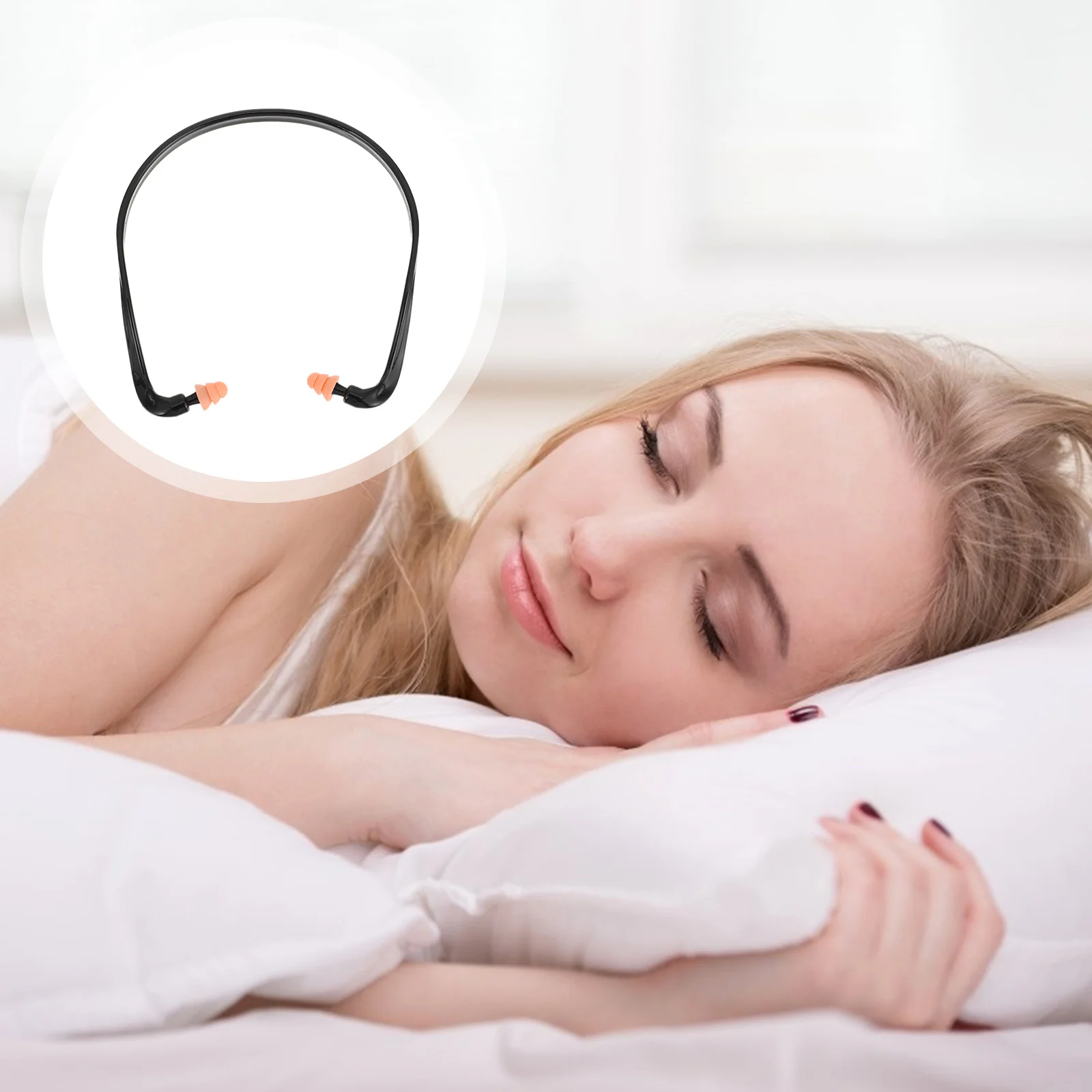 8 قطعة سدادات الأذن للحد من الضوضاء سيليكون لينة مرنة مريحة للنوم السفر دراسة سدادات الأذن الواقية النطاقات