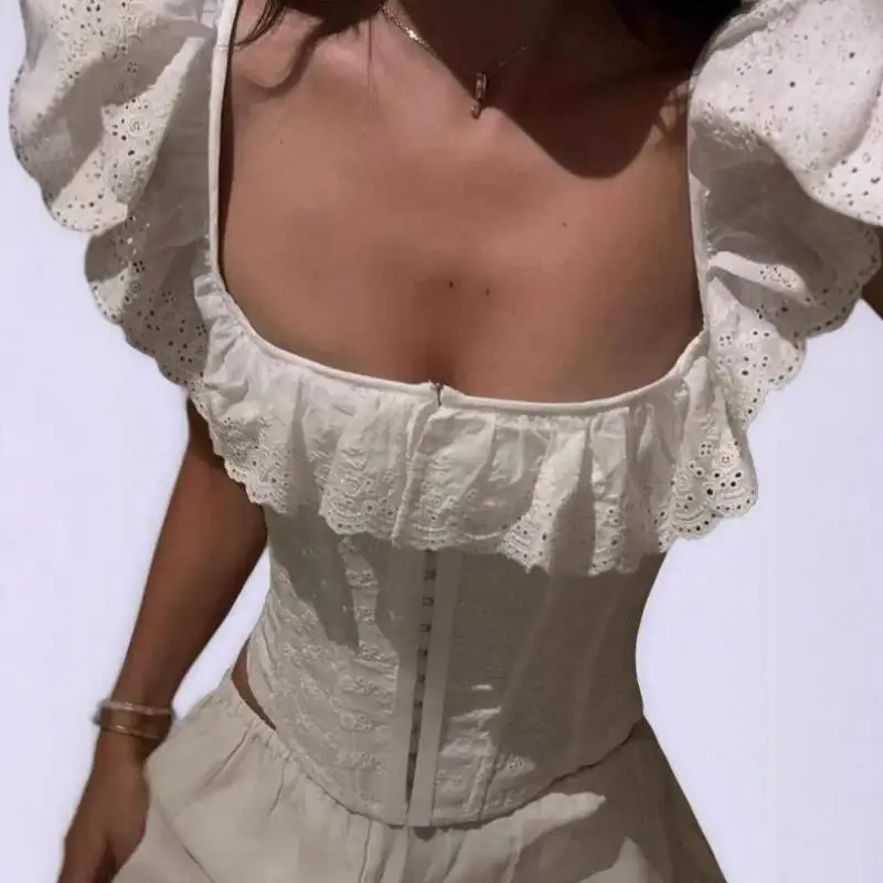 

Men's irt Women's Plain Stitching Embroidery Cross-Border New Sle Waist-Cinching Print Collar ort Sve Inner Wear