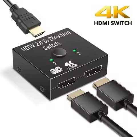 HDMI-compatible Switch Bi-Direction 2.0 HDMI Splitter 1x2/2x1 Adapter 2 In 1 Out Converter For PS4 XBox TV Box HDMI 4K Switcher