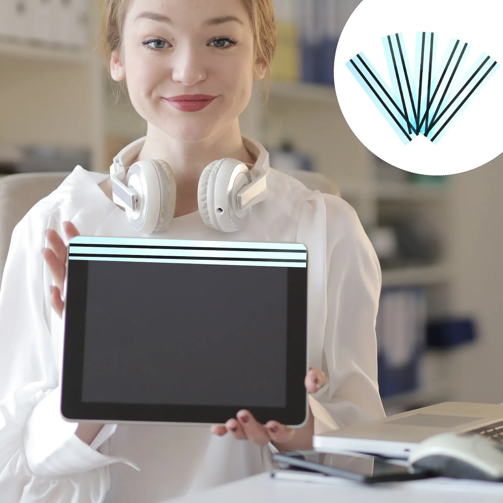 

10 шт. клейких лент для ремонта ЖК-дисплеев, двусторонняя клейкая лента для защиты экрана телефона, замены крышки ноутбука, крепления камеры