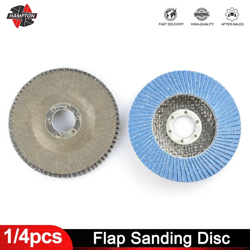 1/4PCS Flap Disc 40/60/80/120 Grit Sanding Discs Grinding Wheels For Paint Rust Removal Angle Grinder Metal Polishing Tools