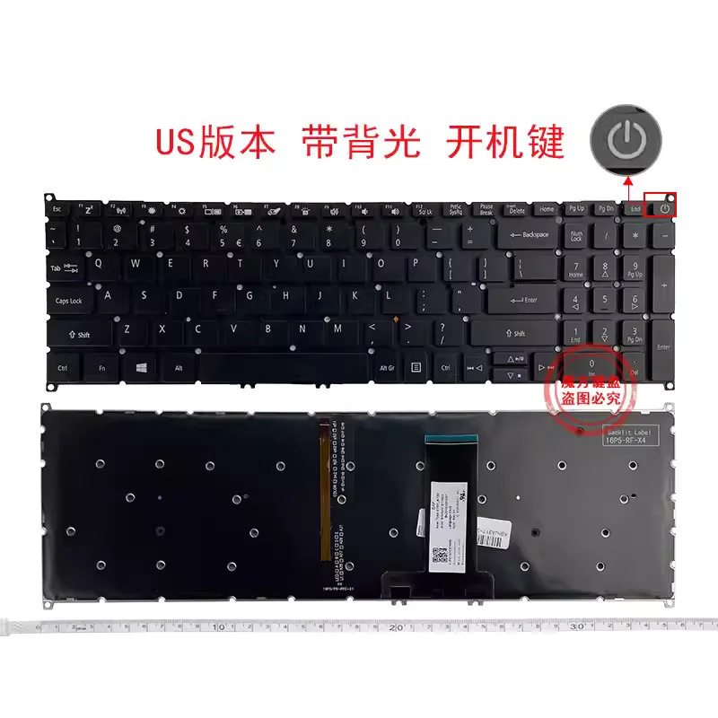 

US Laptop Keyboard for ACER Nitro 5 Spin NP515-51 NP515-51-56DL NP515-51-80XS