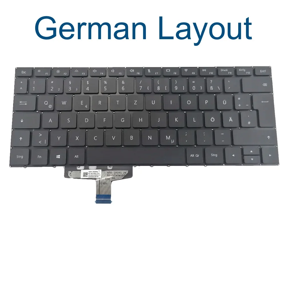 UK Spanish Laptop Keyboard For Huawei HN-W19R WRTB-WAH9L WRT-W09