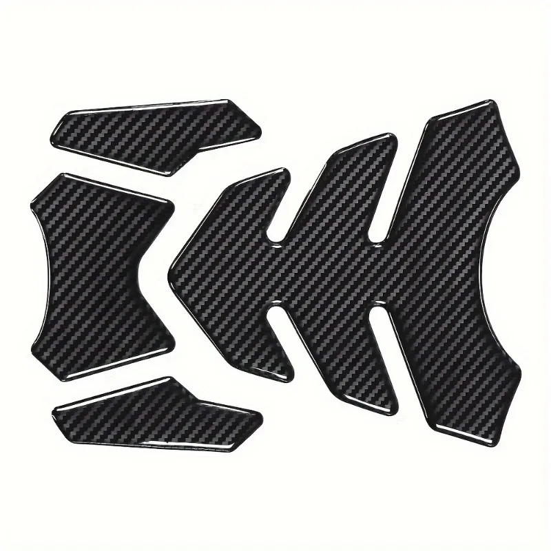 Universal 5D Motorcycle Carbon Fiber Gas Fuel Oil Tank Pad Protector Decals  PVC Material Suitable for ATV Chopper Cafe Racer image 3