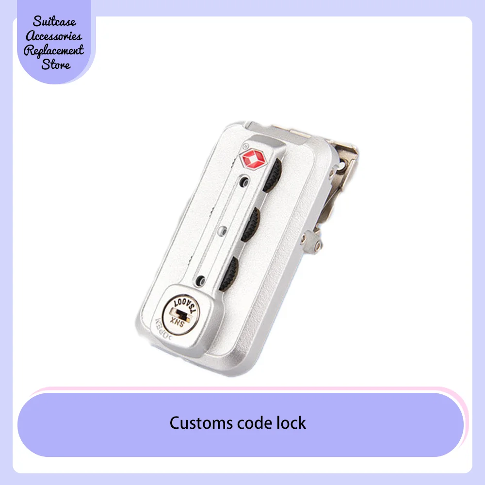 

Luggage lock Accessories Customs lock Aluminum frame password pull rod box lock Suitcase lock Security anti-theft durable