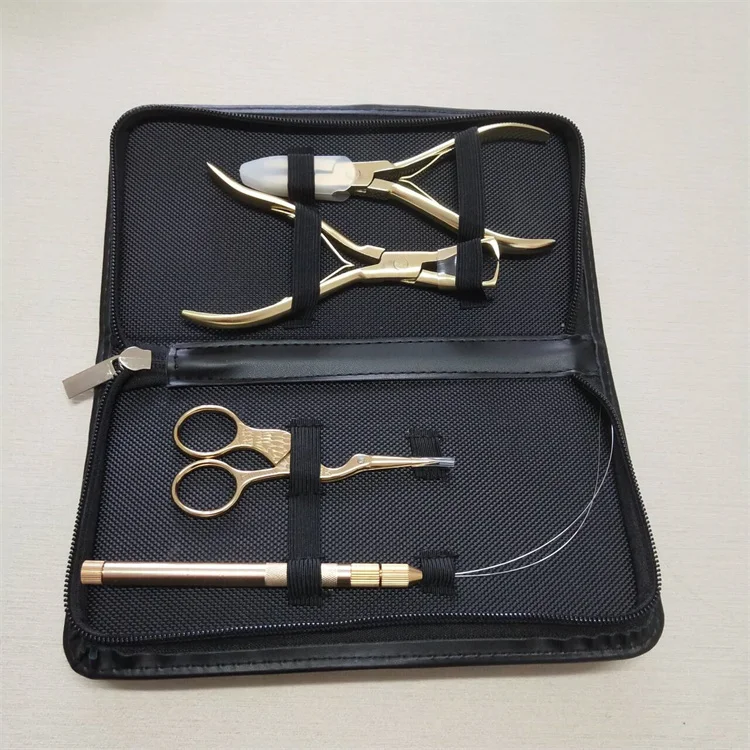 

Pliers Set Micro Ring Applicator Opener Pliers Hair Loop Tool Tweezers for Hair Extension Hair Metal Scissor for Weft Extensions