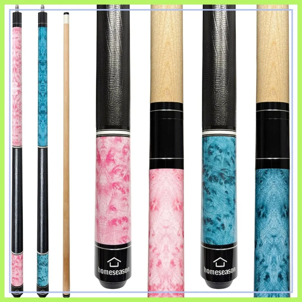 

58 inch Pool Cue Stick 13mm Tip, Low Deflection for Enhanced Accuracy, Precision Play