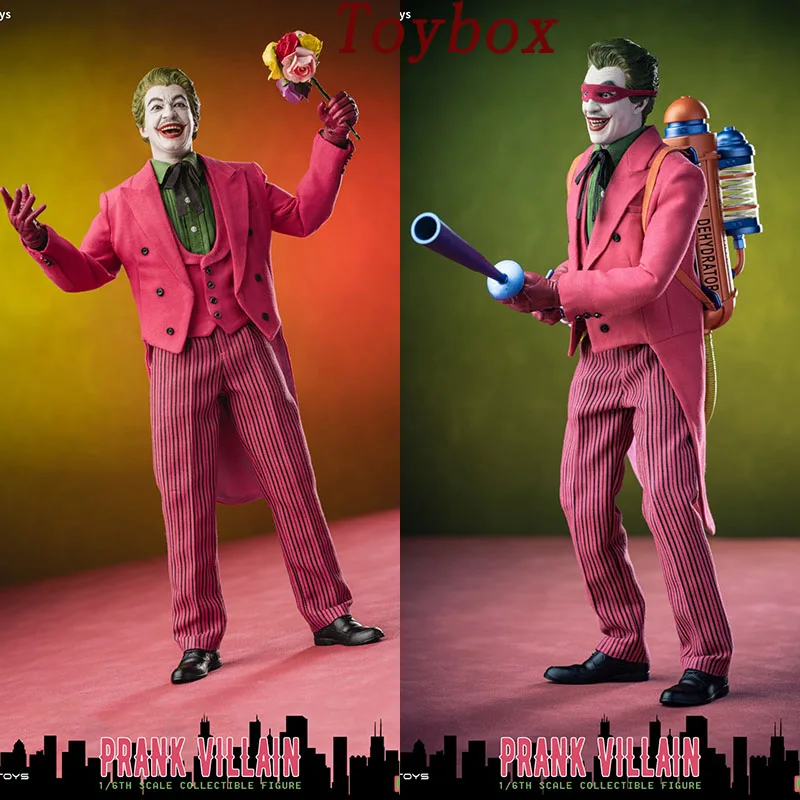 

Hot Sale Mars Toys MAT013 1/6 Collectible Prank Villain Figure Doll Joker 1966 Series Original Pretty 12" Full Set Hobby Gifts