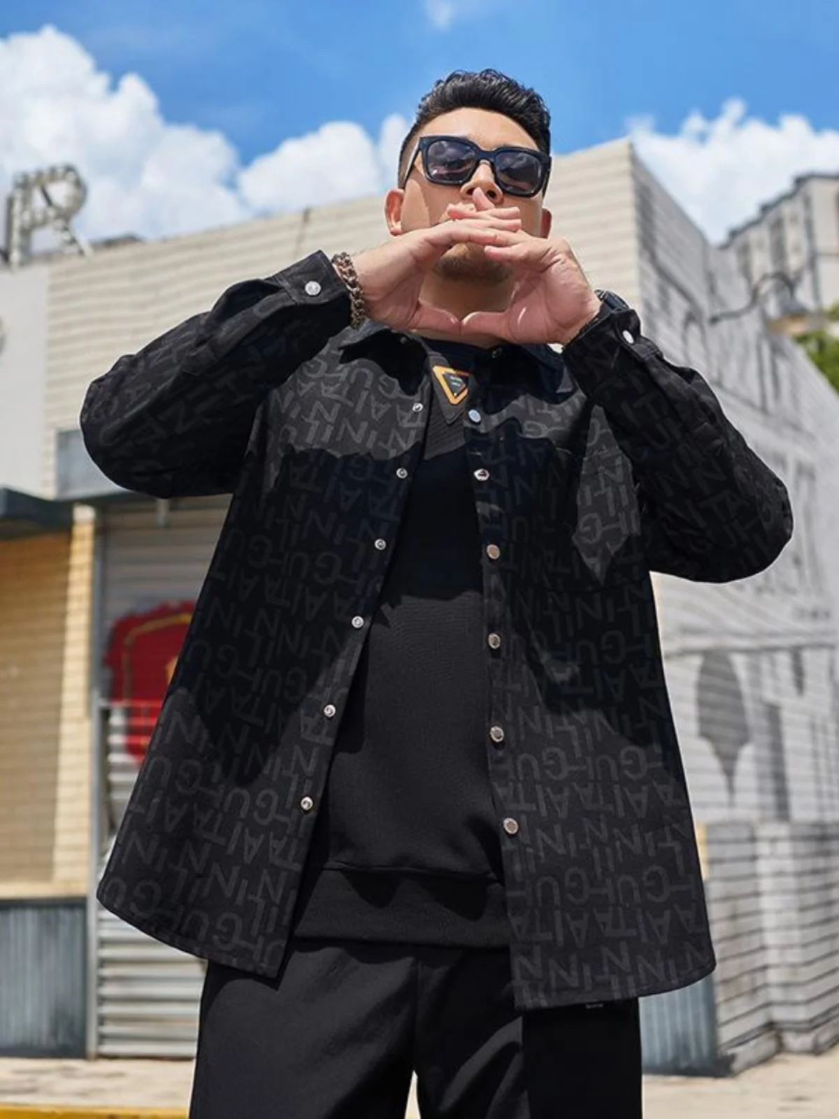 

Men's plus Size 300 Pou American Retro High Street irt Jaet Denim Outerwear Trendy Street Sle Autumn Winter Coat