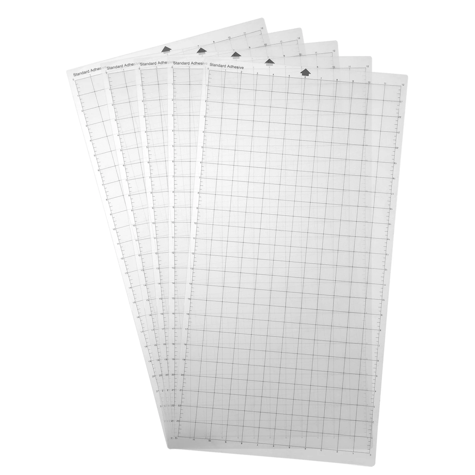 3/5PCS Replacement Cutting Mat Transparent Adhesive Mat with Measuring Grid 12x24 Inches for Silhouette Cameo Machine