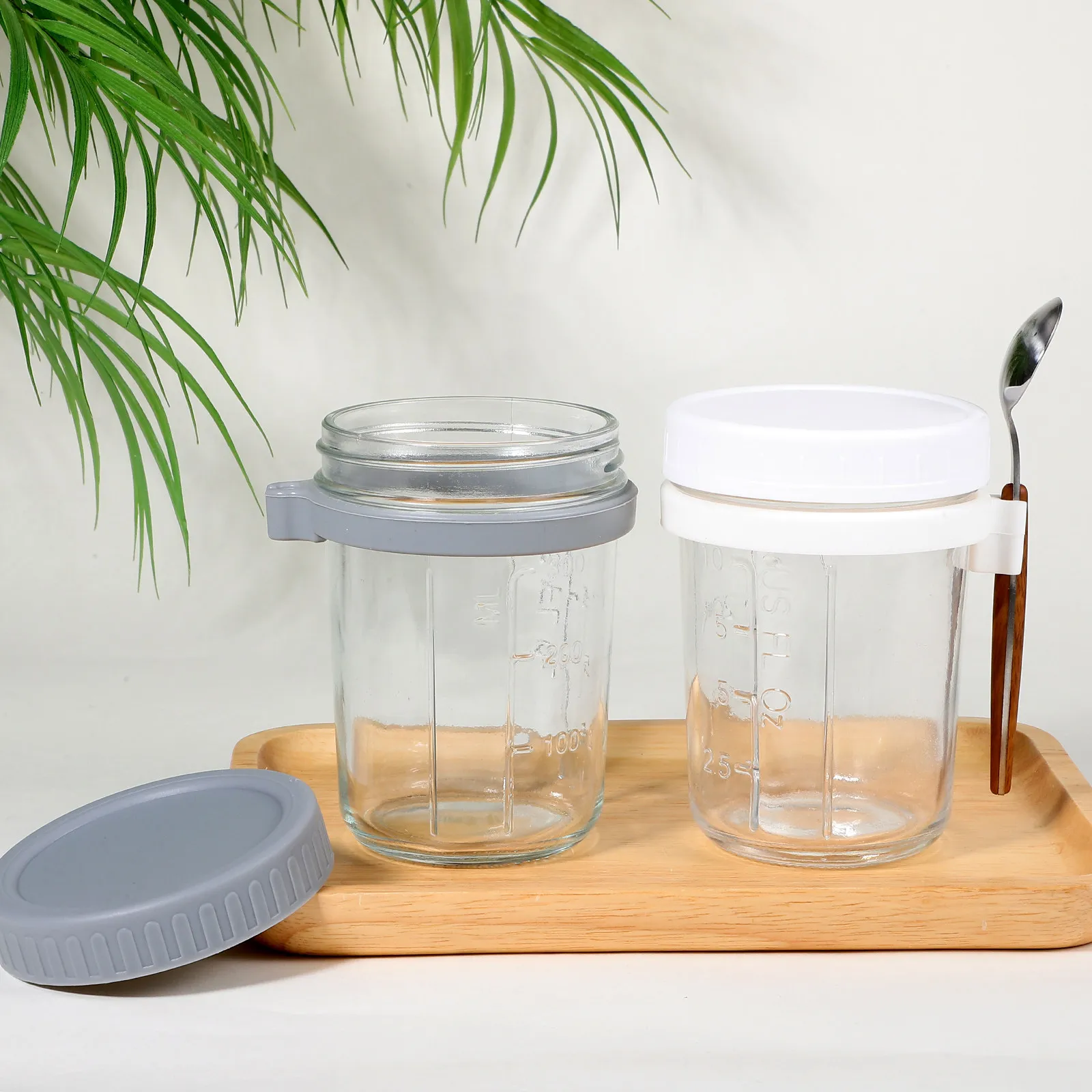 2pcs-oatmeal-jar-set-glass-overnight-oats-containers-lids-spoon-multiuse-salad-yogurt-storage-jars-for-healthy-diet