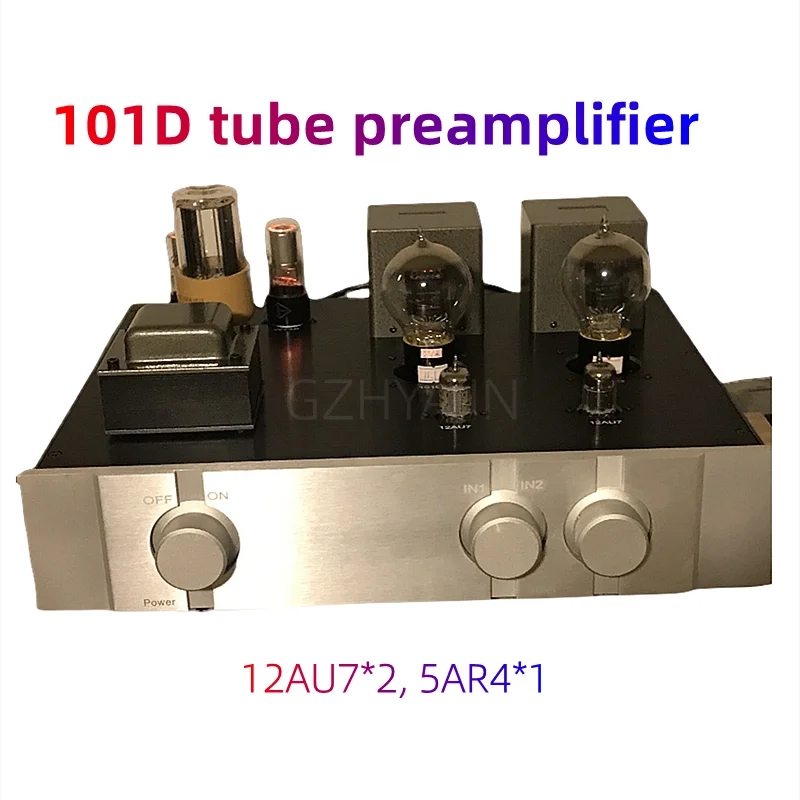 

Latest 101D tube preamplifier, EIZZ 24-speed 100K potentiometer, frequency response: 15HZ-40KHZ, 12AU7*2, 5AR4*1