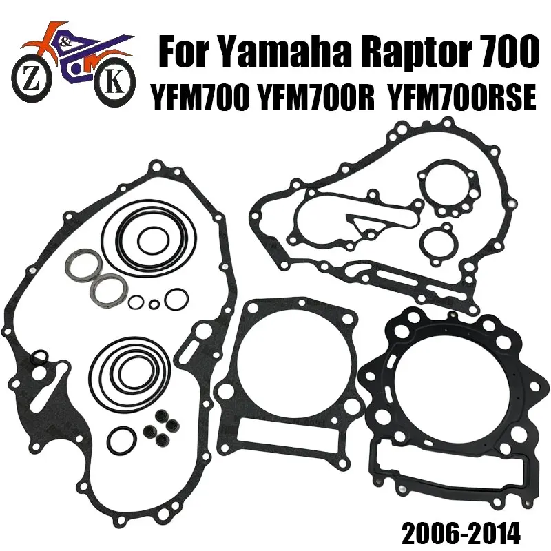 

Motorcycle Valve Seals Gasket Kit For Yamaha Raptor 700 2006-2014 YFM700 YFM700R ATV Engine Cylinder Cover Gasket Set Replace