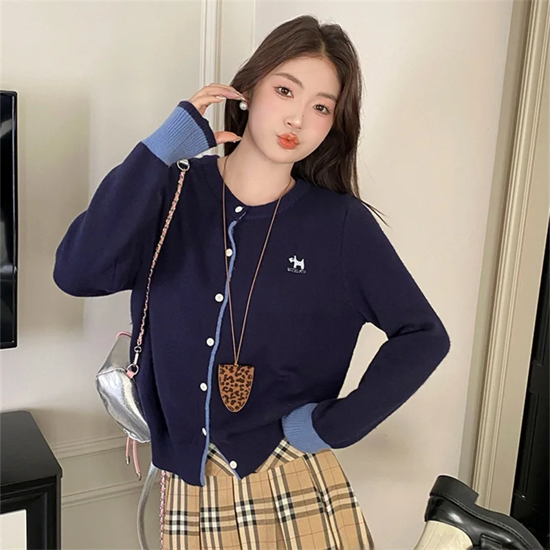 

Высококачественный вязаный свитер, кардиган, пальто для женщин, без катышков, ранняя осень, южное масло, женское пальто Faion Long Sve round Ne