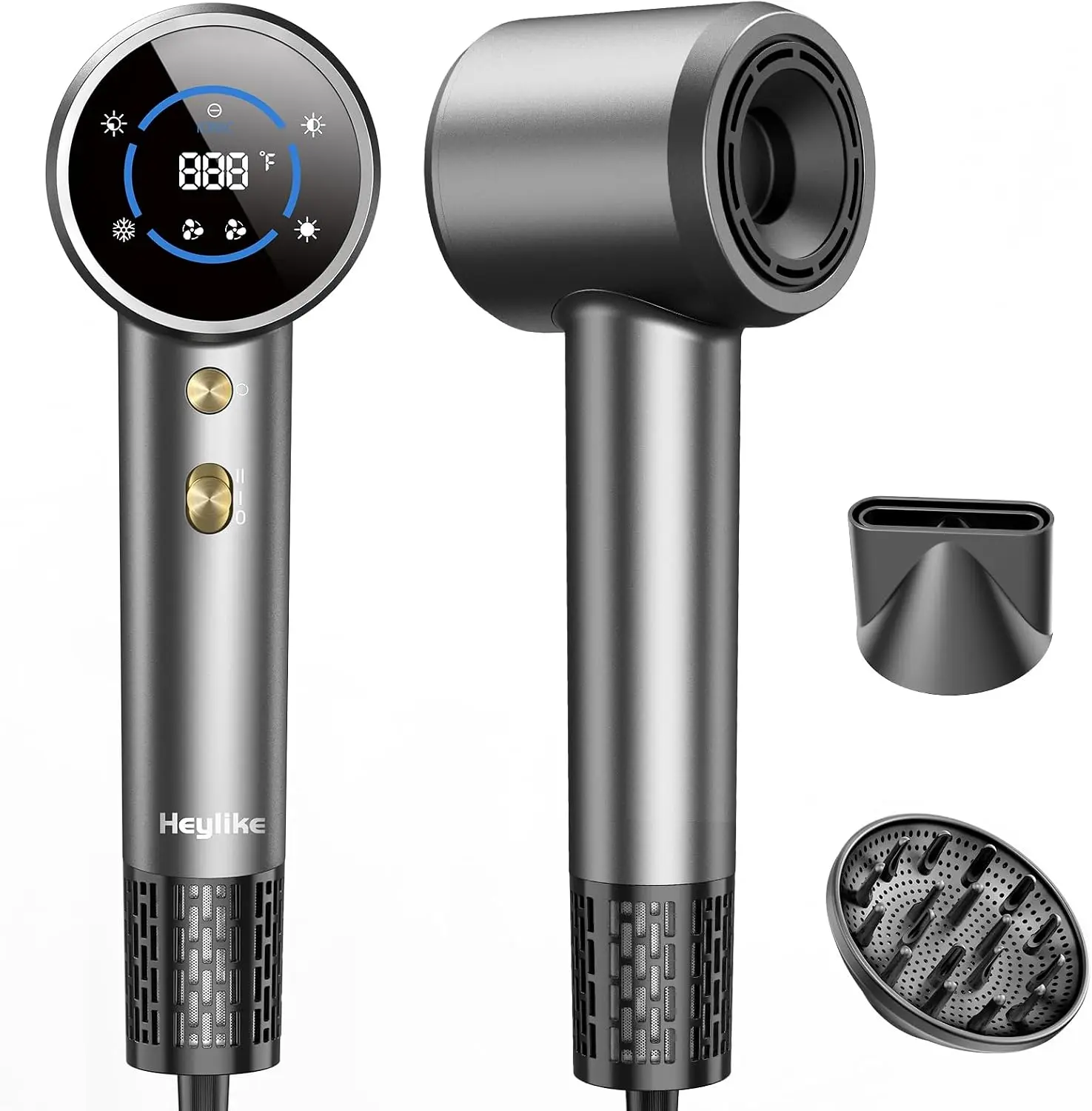 Professional Ionic High-Speed Blow Dryer with 160,000 RPM, Fast-Drying Hair Dryer