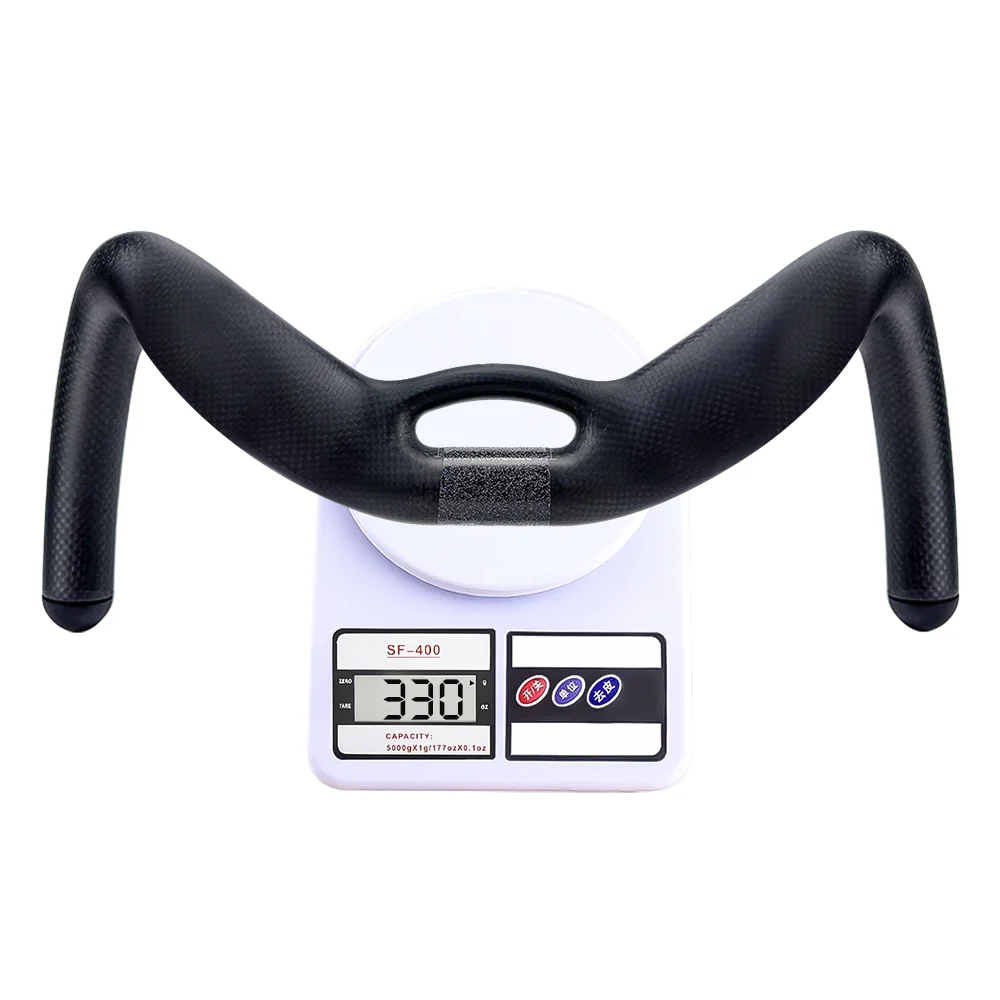 BALUGOE Hochfester Carbonfaser-Fahrradlenker für TT- und Sprint-Wettkämpfe, Breakwind-Lenker 31,8mm – Detail 6