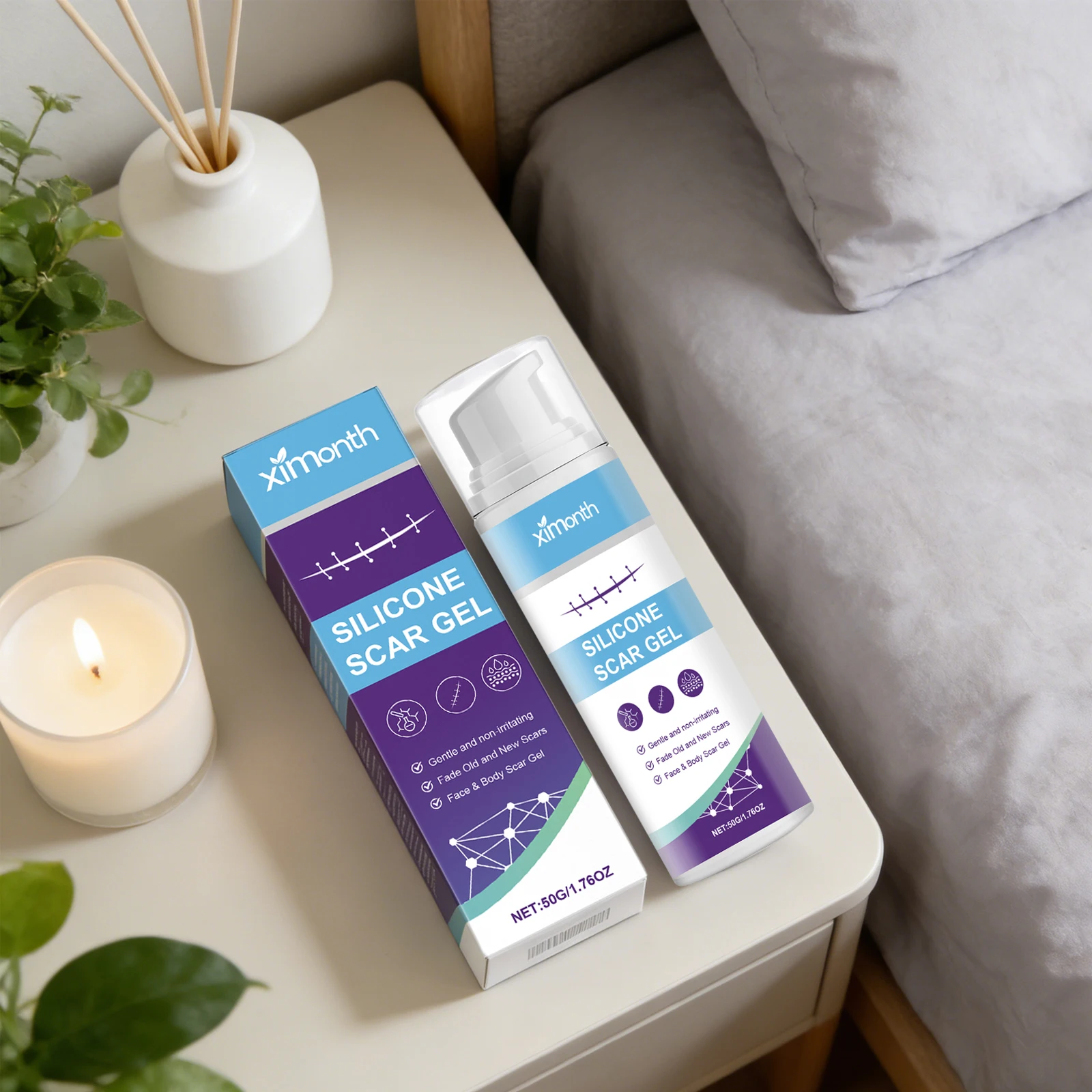 Scar Gel Scar Lightening Skin Regeneration Surgery Scar Healing Wounds Recover Cream Moisturizing Reduce Pigmentation Skincare