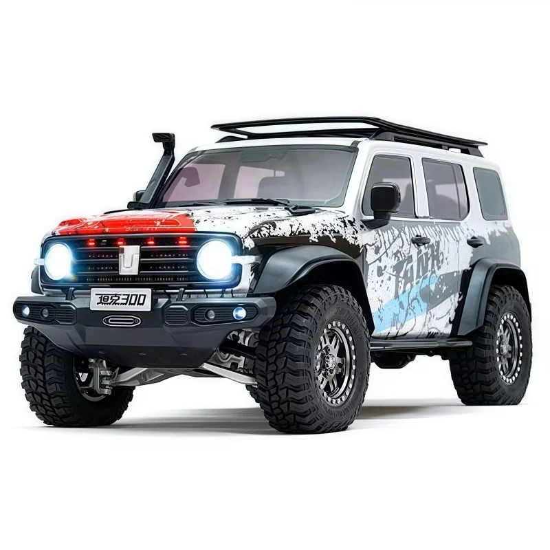 Remote Control Electric Model Car 1/8 Tank 300 Climbing Car Km Raytheon Third Anniversary Rc Differential Lock Off-Road Vehicle