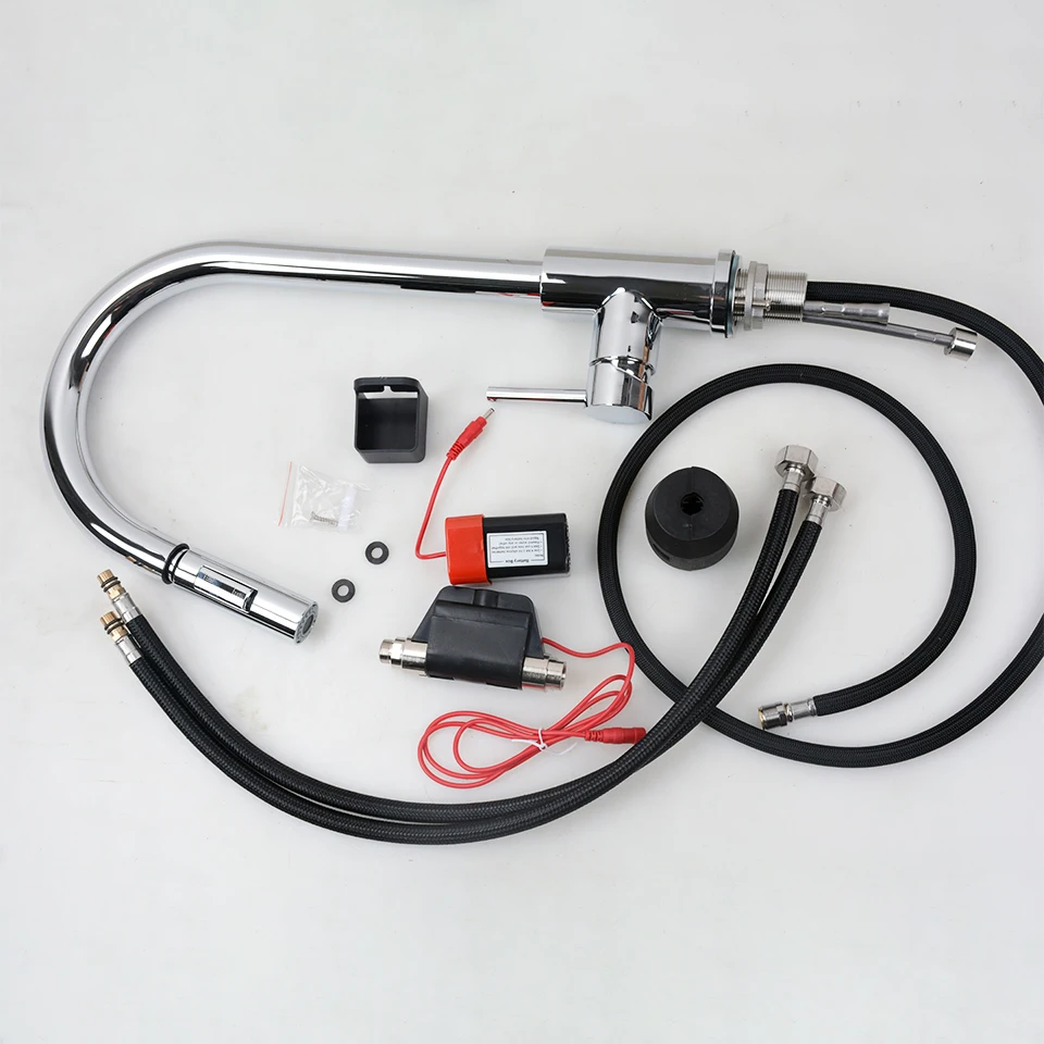 Hot Cold Touch Kitchen Mixer Tap Quality Polished Chrome Pull Out Kitchen Sink Faucets Smart Sensitive Touch Kitchen Faucet