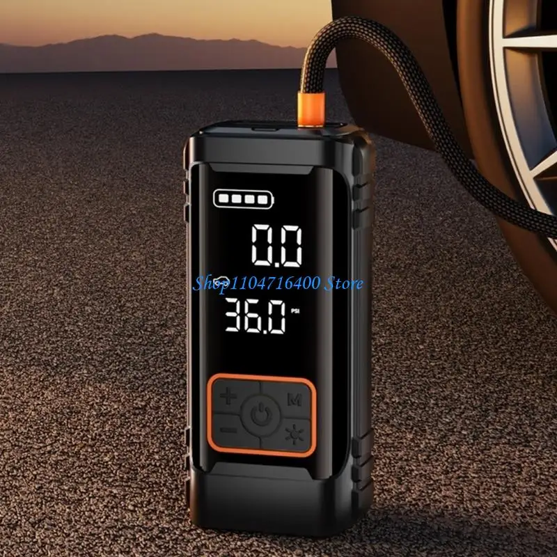 y1gd Digital Display Screen Tire Inflator for Car Bike Motorcycle Car Air Compressor