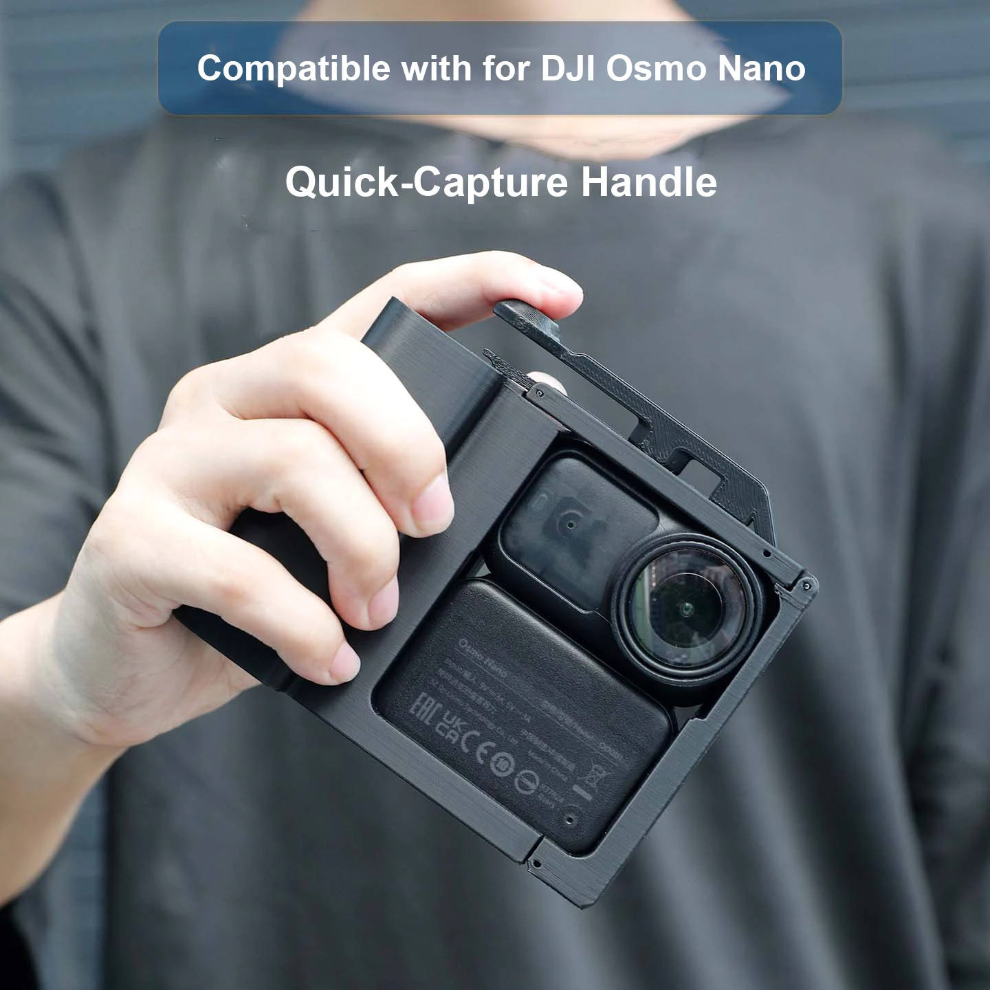 

3D Printing Street Grip Vlog Holder Combo For DJI Osmo Nano Camera Accessory ，Portable Stable Support for Mobile Video Shooting