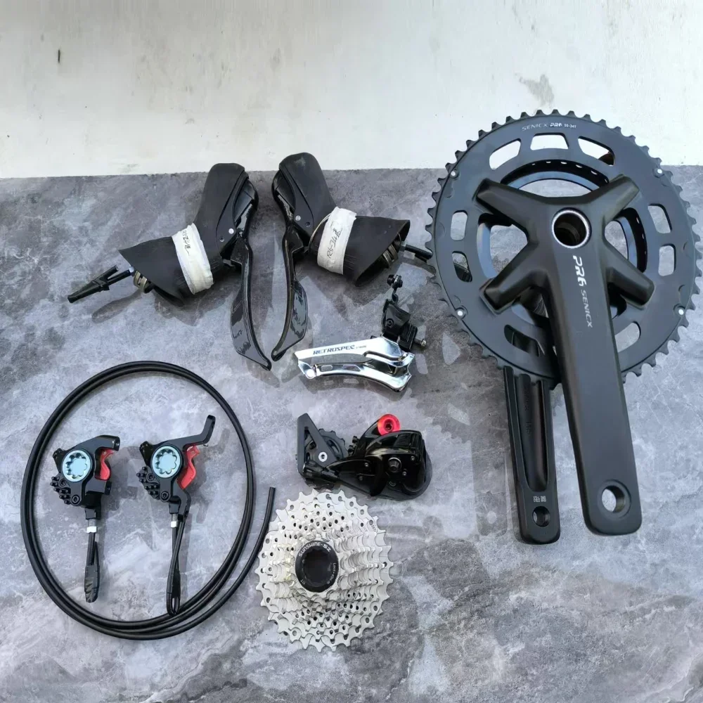 2025SENSAH rear derailleur front pull finger derailleur road bike transmission set accessories RS-13S/22S/24Speed oil disc brake