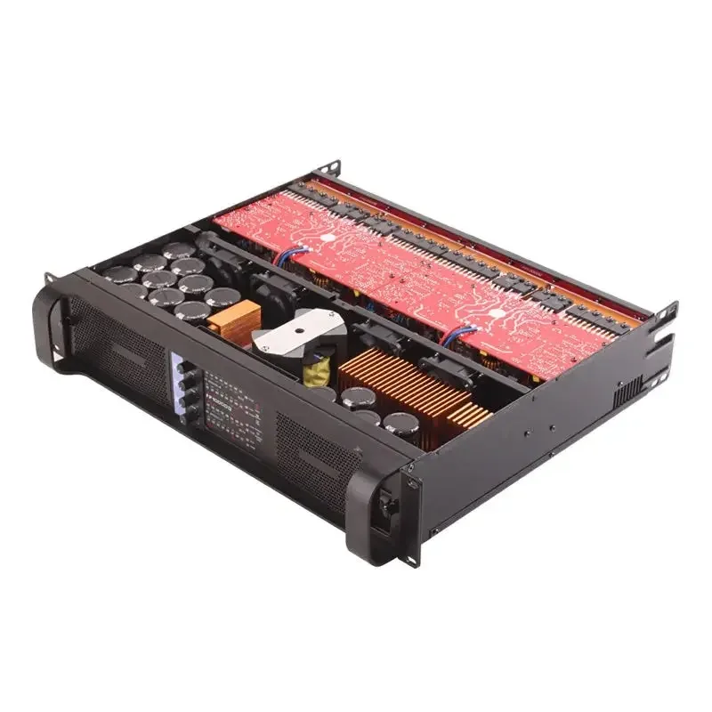 TIP10000q 4 Channel 4*2500W Copper Heatsink Line Array Power Amplifier Subwoofer Poweramp Line Array Speakers