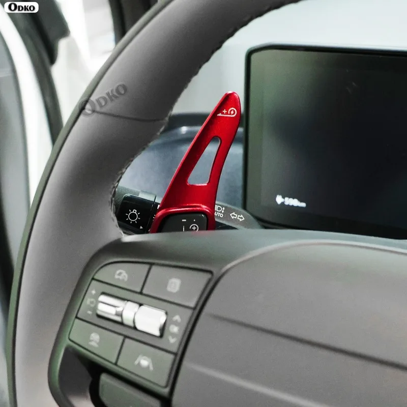 

Для Kia EV6 2025-2026 модель автомобильные аксессуары алюминиевый сплав автомобильный руль шестерни шейдеры лопатка расширение переключения передач