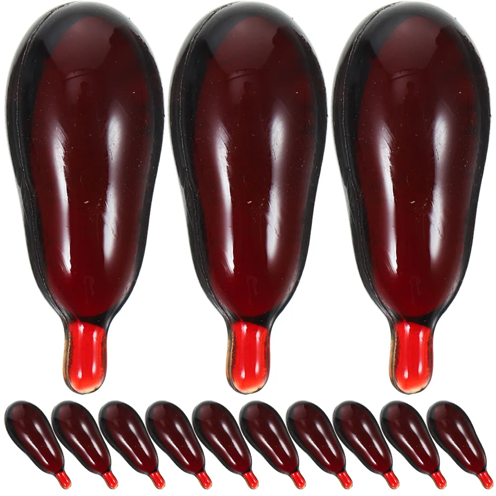 

40 шт., искусственные таблетки с кровью, реалистичные поддельные капсулы с кровью, розыгрыш на Хэллоуин, страшный макияж, костюм, реквизит, аксессуары вампира