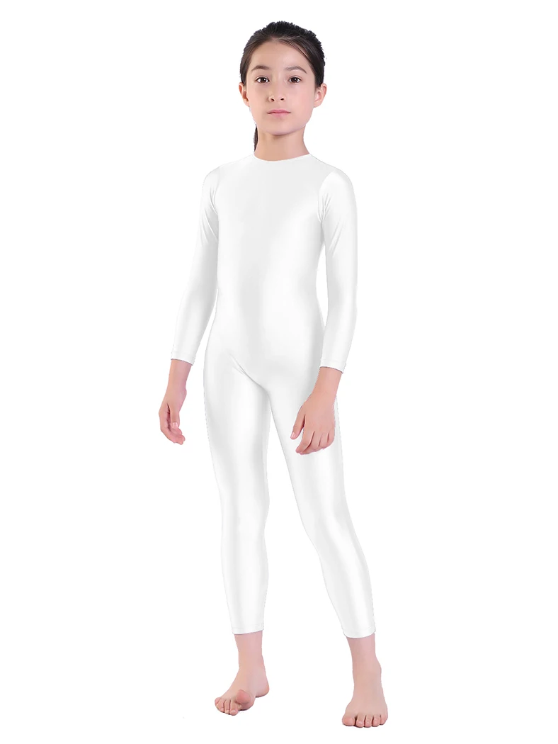 

Kids Ballet Skate Dance Wear Girls Gymnastics Bodysuit Long Sleeve Bodysuit Children Jumpsuit Wear Training Performance Wear