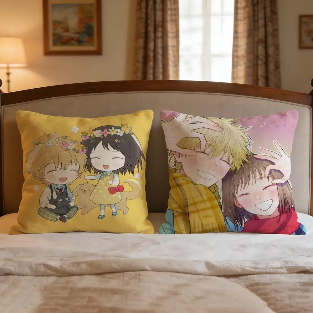 Anime Skip and Loafer Cushion Cover 4Pcs Decorative Covers Soft Cushion Case for Sofa Couch Decor 40x40 45x45 Pillowcases