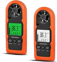 2PCS BT-816B Portable Anemometer,Wind Speed Meter,Wind Sensor,Air Speed Tester Air Anemometer for HVAC CFM Shooting Boat,BEMETER