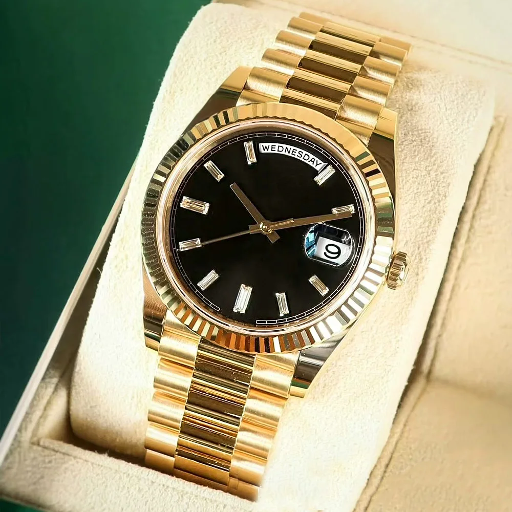 أحدث طراز لعام 2025 ساعة رجالية فاخرة كلاسيكية جديدة محدودة ساعة ميكانيكية أوتوماتيكية بالكامل متعددة الوظائف ساعة رجالية عصرية