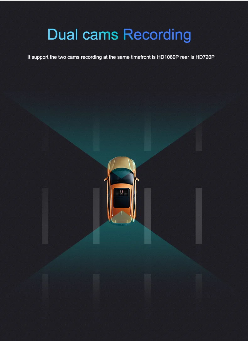 Mini 4G Dual Kameras Dash Kamera Versteckter GPS Auto Video Recorder
