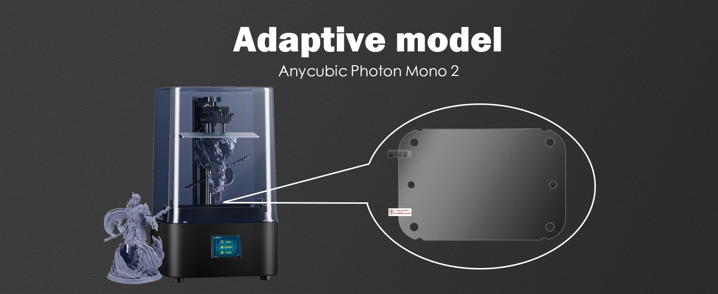 5 Stück Displayschutzfolie 6,6 Zoll LCD-Schutzfolie für Anycubic Photon Mono 2 Zubehör Ersatz für 3D-Harzdrucker – Detail 1