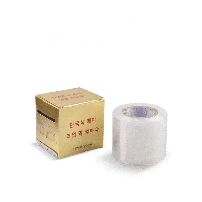 Plastic Wrap Cover 42MM*200M Preservative Film for Permanent Makeup Tattoo Eyebrow Clear Wrap Film Eyebrow Tattoo Accessories