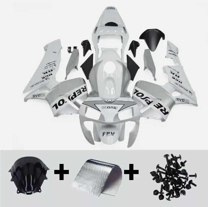 EU quality White Silver motocycle Fairings Kit For Honda CBR600RR F5 2005 2006 CBR600 RR CBR 600RR 05 06 F5 03 04 ABS Bodywork