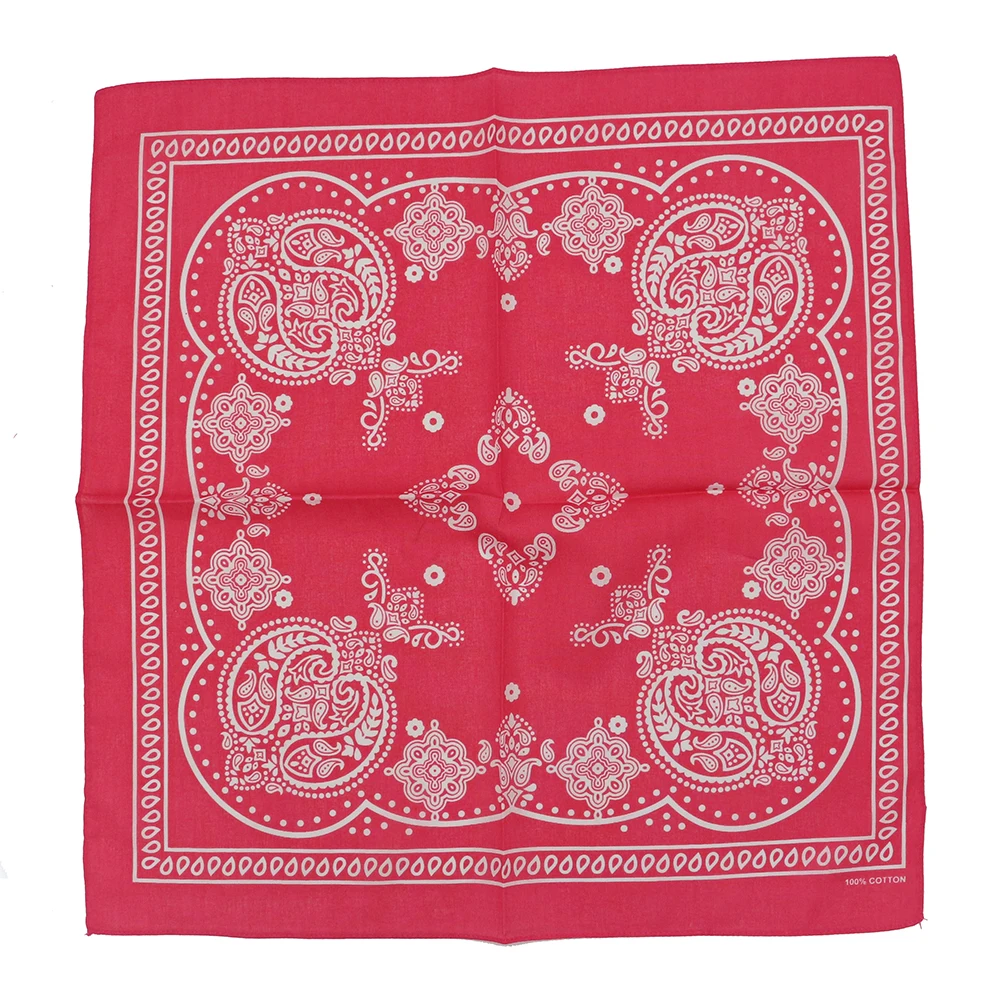 New Printed Cotton Bandanas women In Squares Scarf  For Girl Headband Handkerchief Headwear