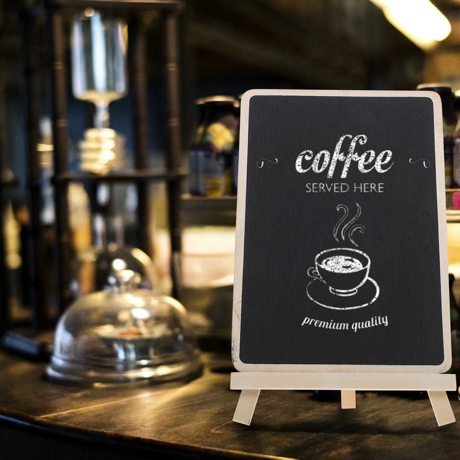 

5 Pcs Vertical Blackboard Chalkboard Table Signs Wedding for Tables Mini Tabletop Boxwood Decorative