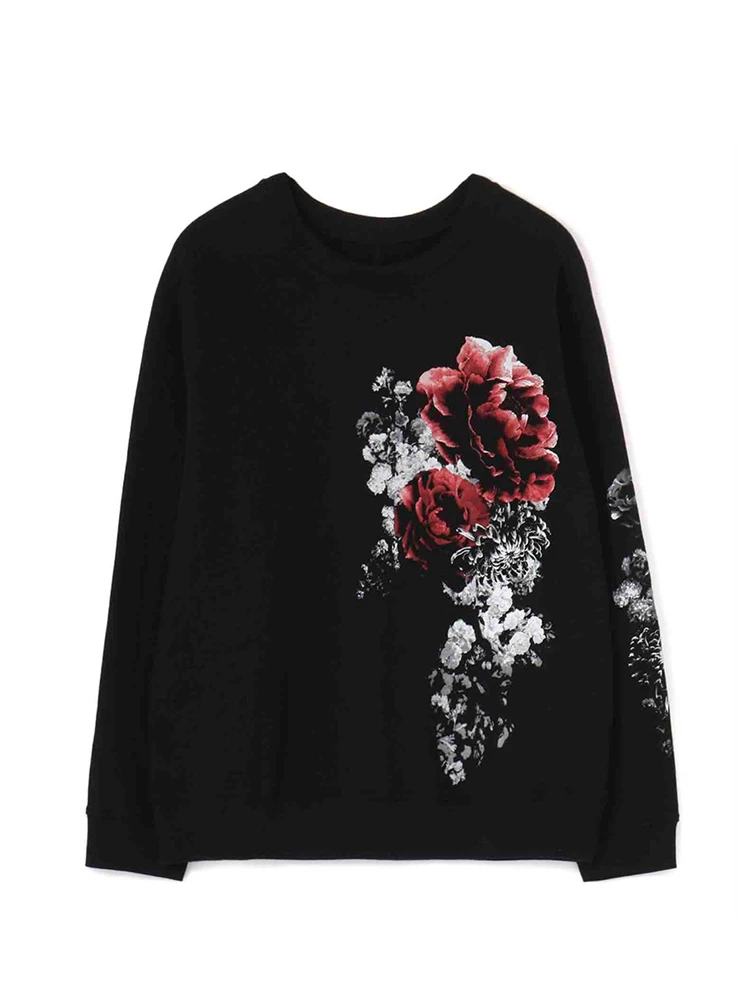 

MAMELICCE Flower t-shirts unisex Men T-shirt Oversized t-shirts Long sleeve tops mens t shirts y2k clothes streetwear