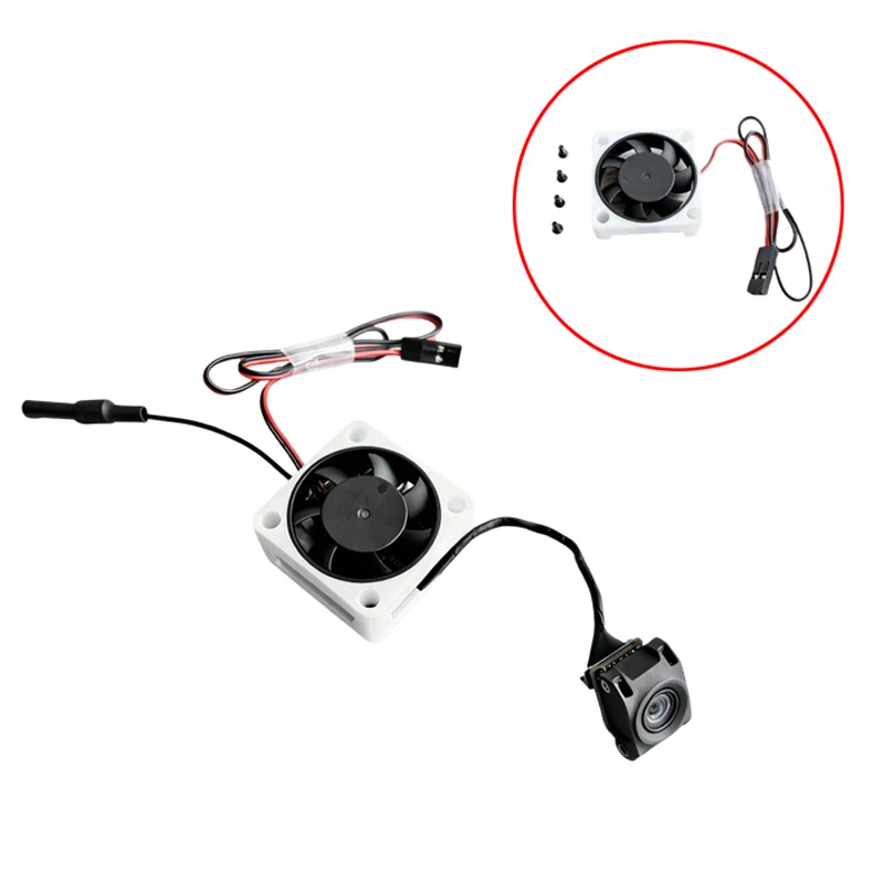 For DJI O4/O4 Pro Air Unit Video Transmitter 5V/12V 14000RPM Cooling Fan Kit 25.5mm Fixing Hole 3D Printing Modified Parts