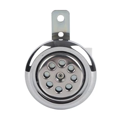 Motor Accesories Universial Motorcycle Horn Waterproof 105dB Loud 12V 85mm With Honeycomb Chrome Cover Motorcycle Horn